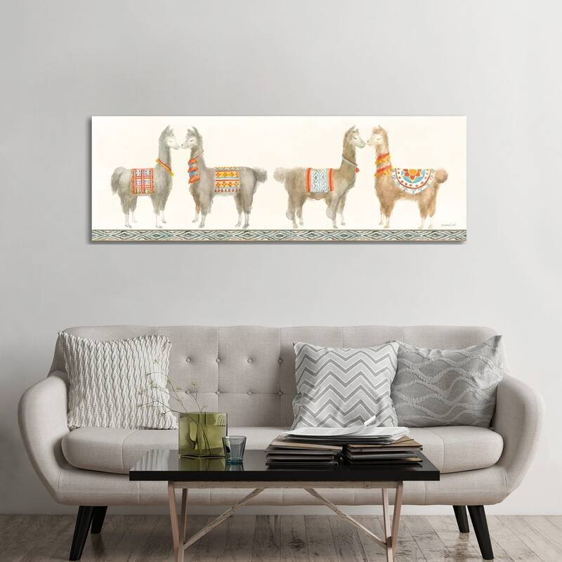iCanvas "Festive Llama V" by Danhui Nai Canvas Print