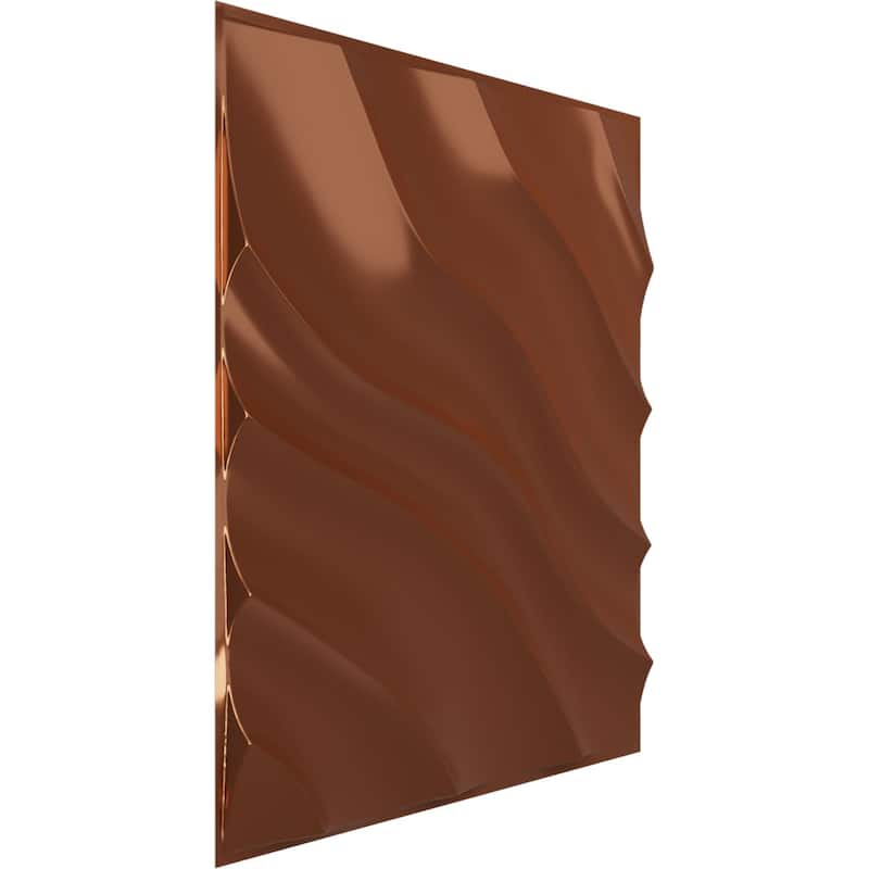 19 5/8"W x 19 5/8"H Modern Wave EnduraWall Decorative 3D Wall Panel