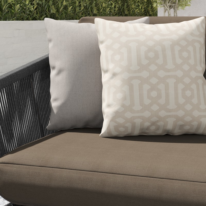 Corvus Ida 2-piece Outdoor Wicker Sofa with Coffee Table