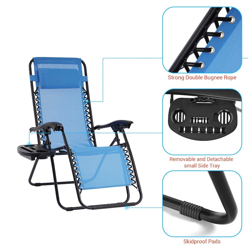LIVOOSUN Zero Gravity Patio Chairs (Set of 2)