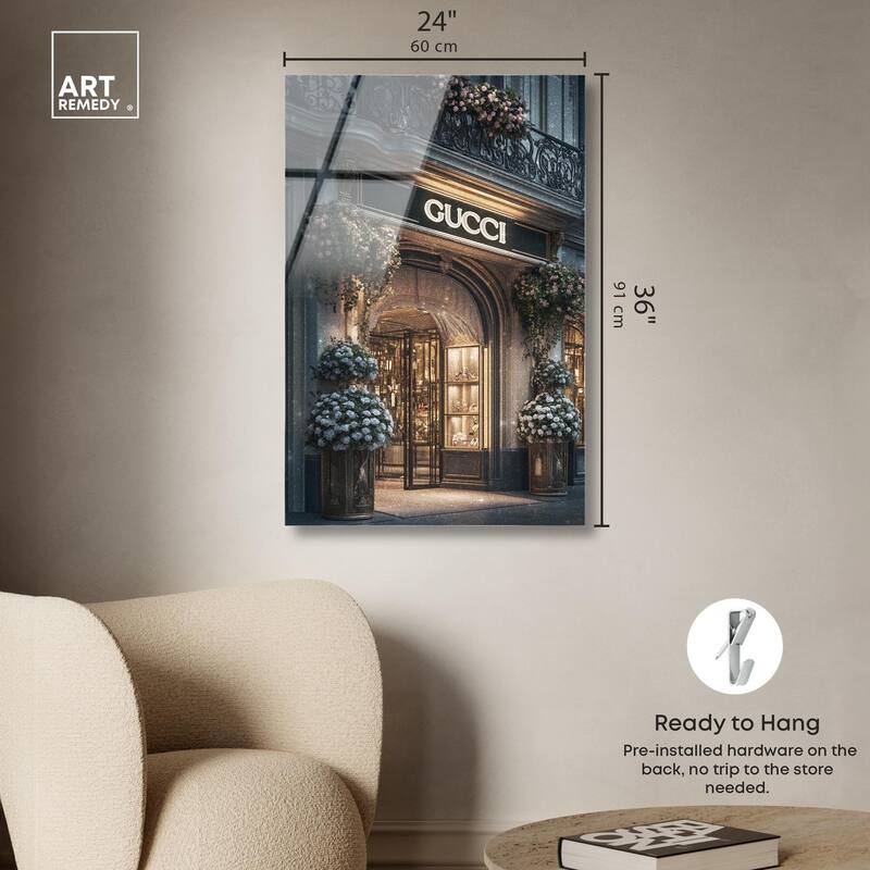 Illuminated Luxury Store Acrylic by Art Remedy, Ready to Hang