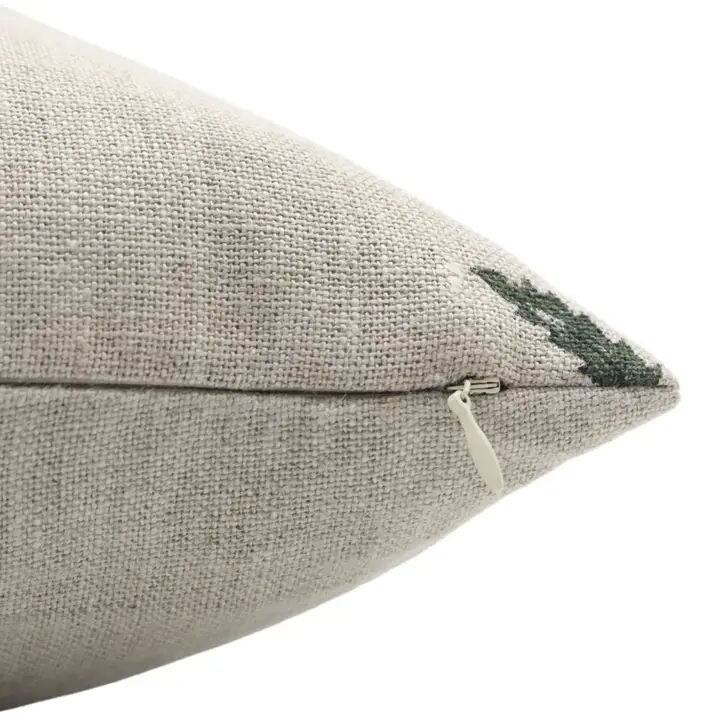 Decorative Hand Block Printed Thick Linen Pillow Cover by Fabdivine- Amitabh