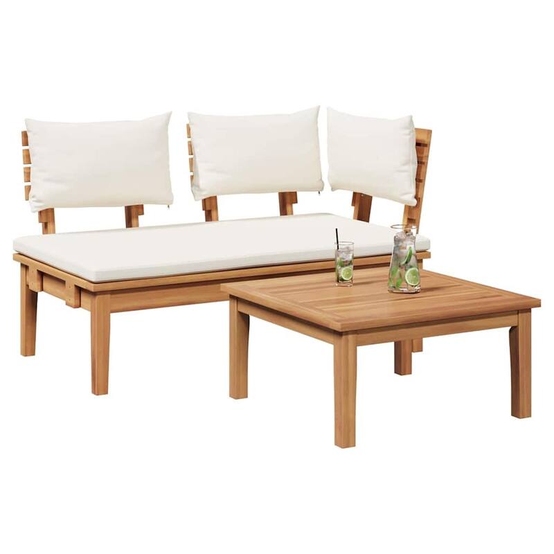 vidaXL Garden Bench Brown Solid Teak wood