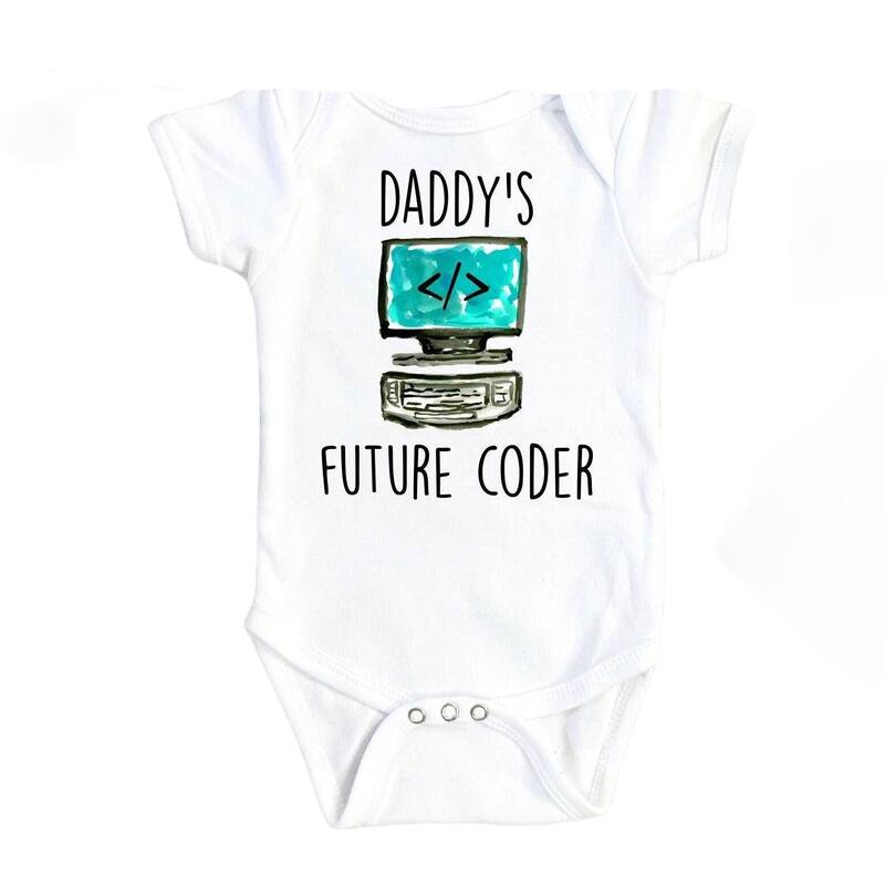 Programmer Coder - Baby Boy Girl Clothes Infant Bodysuit Funny Cute Newborn - White - 3-6M