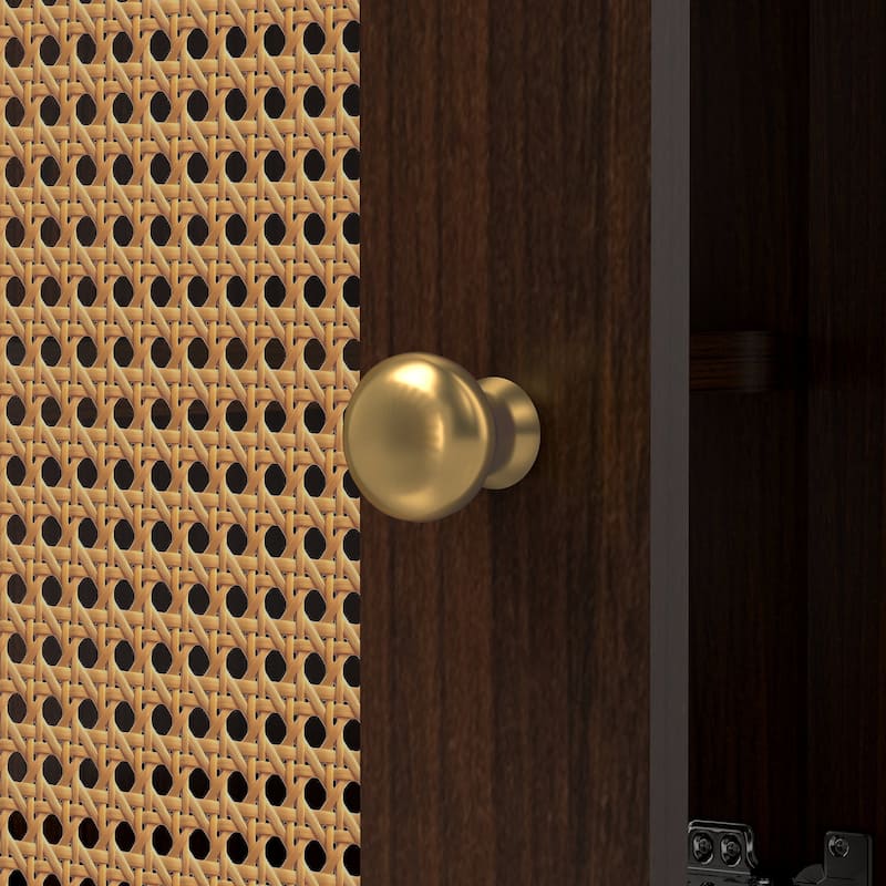 36" Rattan Boho Bathroom Vanity with Sink