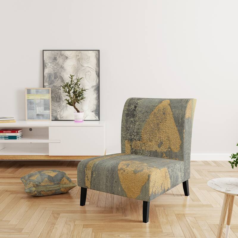 Designart "Glam Form I" Upholstered Modern Accent Chair - Arm Chair