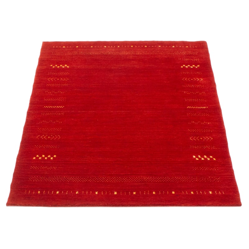 Kashkuli Gabbeh Red Rug 3'11" x 5'10" - 3'11 x 5'10