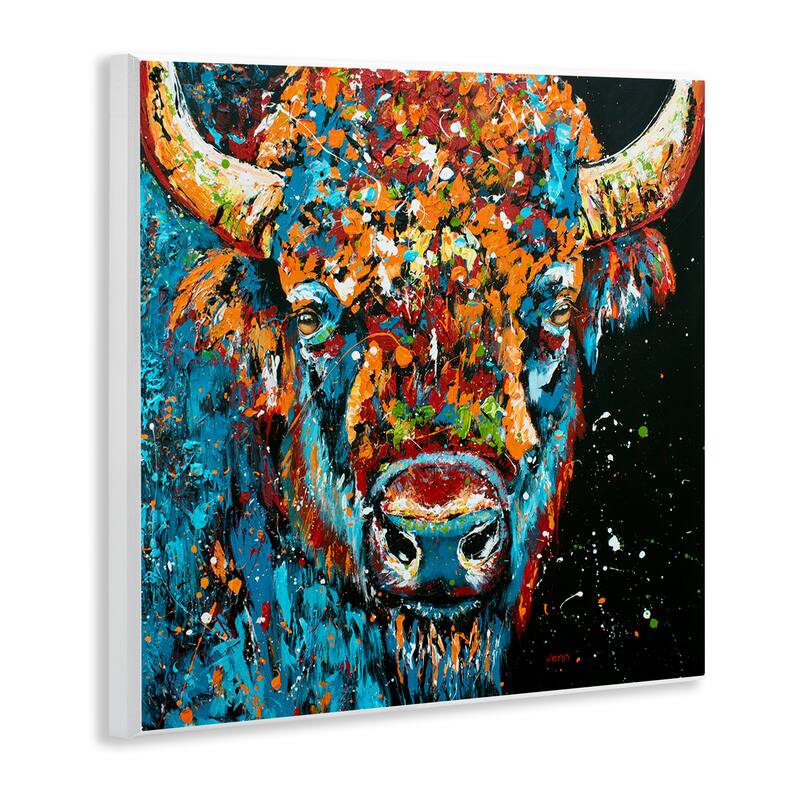 Stupell Modern Bison Street Style Wall Plaque Art by Jen Seeley
