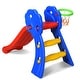 preview thumbnail 3 of 6, Costway Children Kids Toddlers Folding Slide with Bask - Red, Blue, Yellow