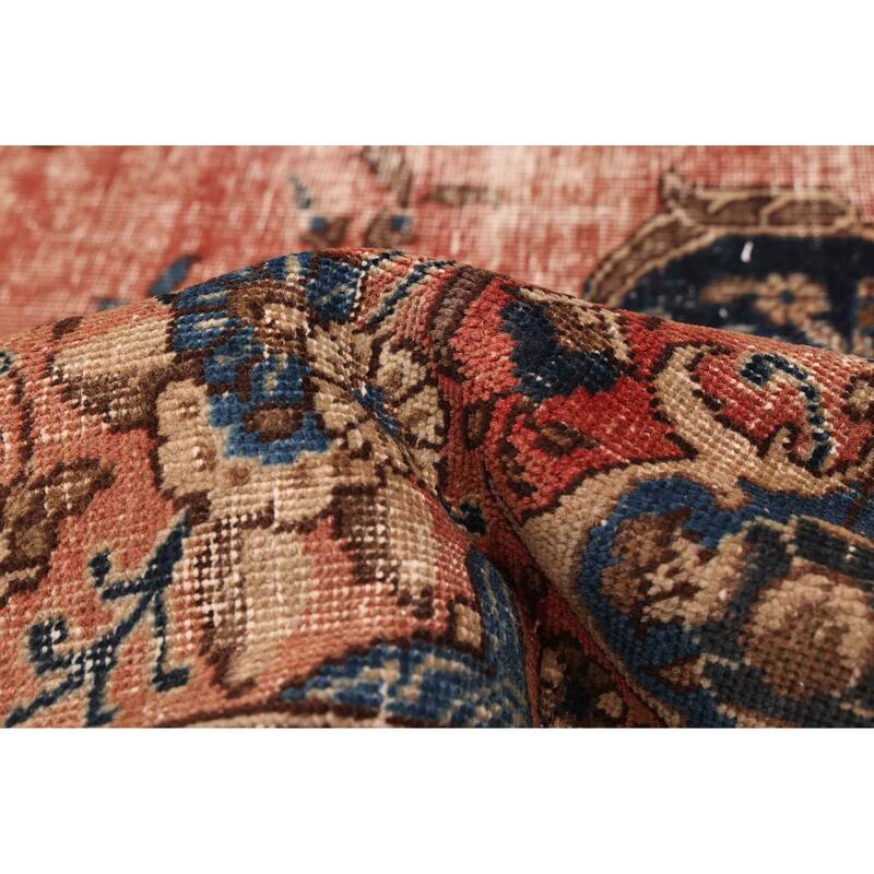 ECARPETGALLERY Hand-knotted Antalya Vintage Dark Copper Wool Rug - 10'8 x 14'1