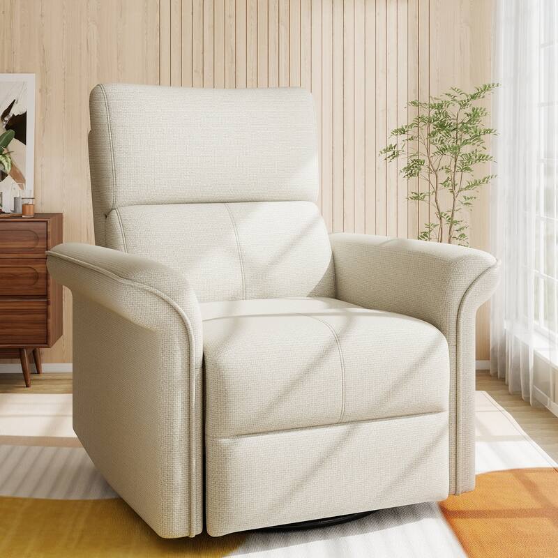 Power Swivel Rocker Recliner Chair for Adults,Rocking Glider Recliner for Small Spaces,Fabric Rocking Chair for Nursery