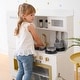 preview thumbnail 11 of 14, Teamson Kids Wooden Play Kitchen with Lights and Sounds, Interactive Stove, Sink and Fridge, Kids Kitchen Playset for Toddlers