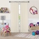 preview thumbnail 9 of 18, Elrene Greta Kid's Tab Top Sheer Window Curtain Panel 52" W X 108" L - Ivory