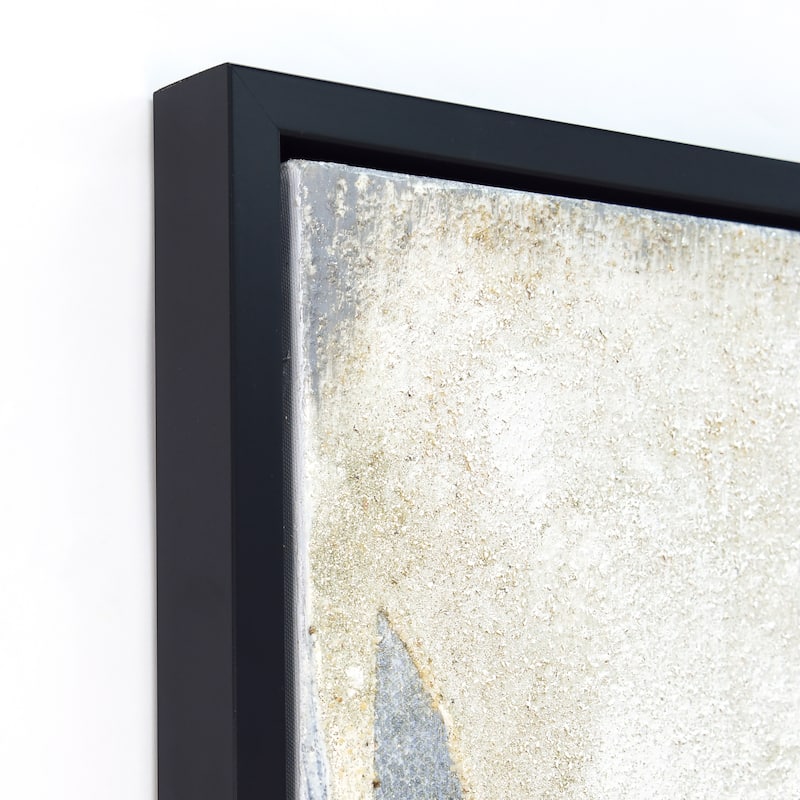 Snowy Drip 1&2 Textured Metallic Hand Painted Wall Art by Martin Edwards