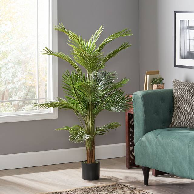 Malheur Artificial Tabletop Palm Tree by Christopher Knight Home - 4' x 2.5'