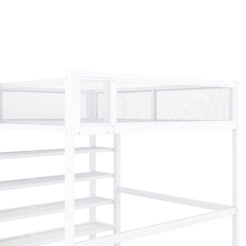 Full Metal Loft Bed with Workstation