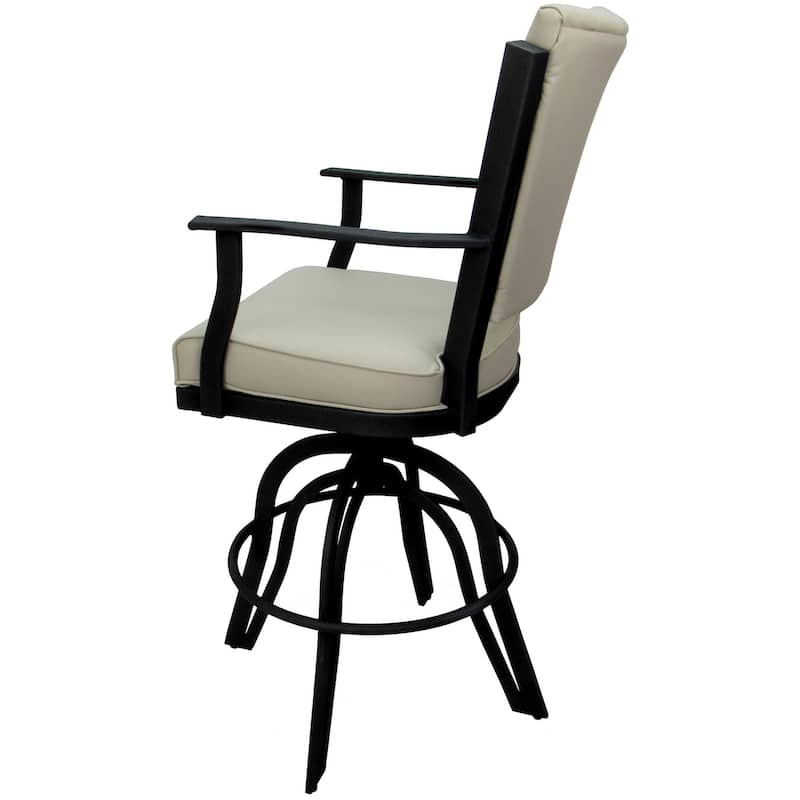 Montana Beige Swivel Tilt Metal 30" or Counter 26" Bar Stool