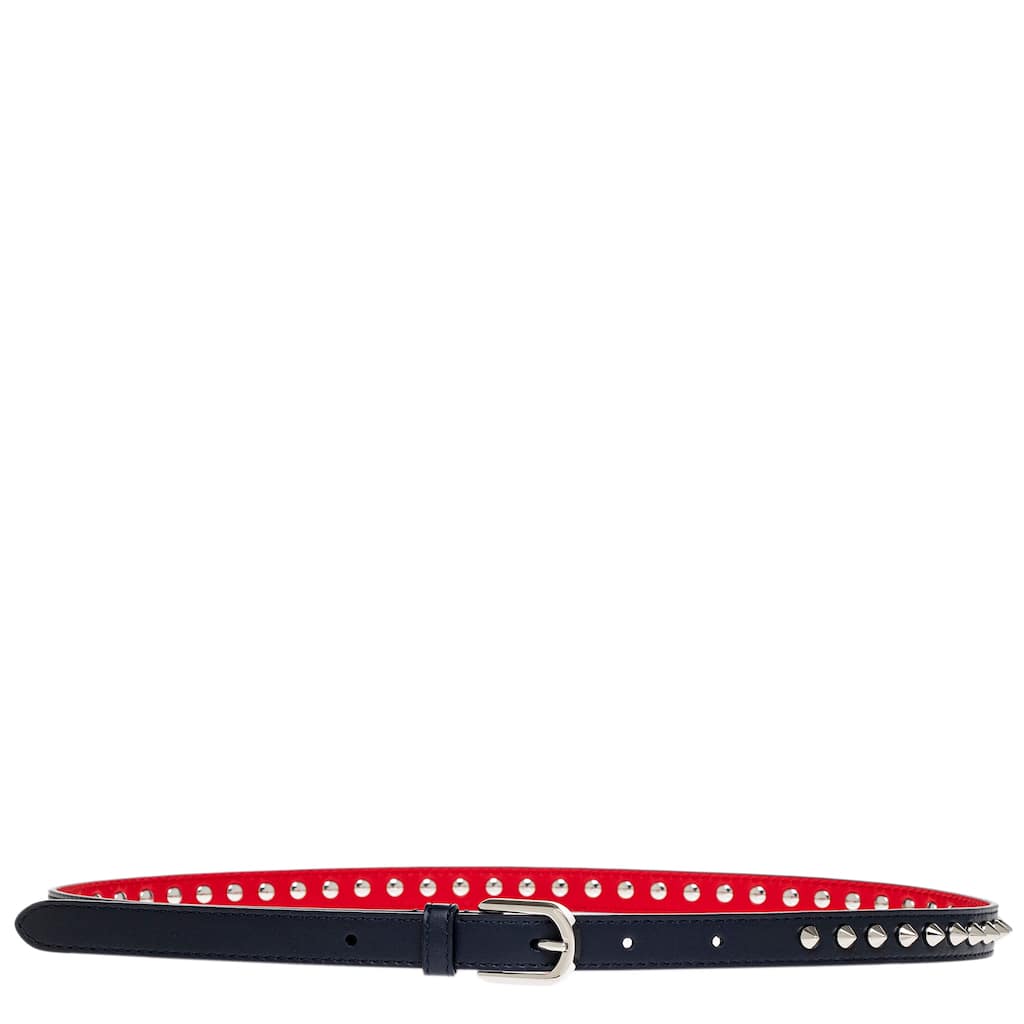 Christian Louboutin Cabata Paris Spike Thin Belt