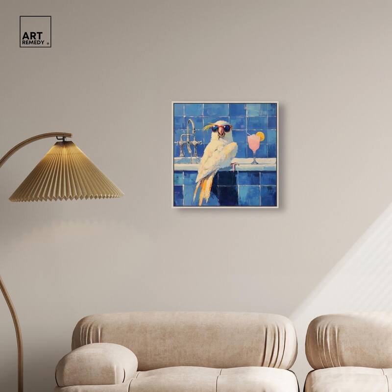 Relaxing Bird Canvas by Art Remedy
