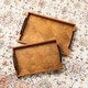 preview thumbnail 2 of 13, Glitzhome 2-Piece 18"/21"L Fall Wooden Geometric Carved Serving Trays with Metal Handles