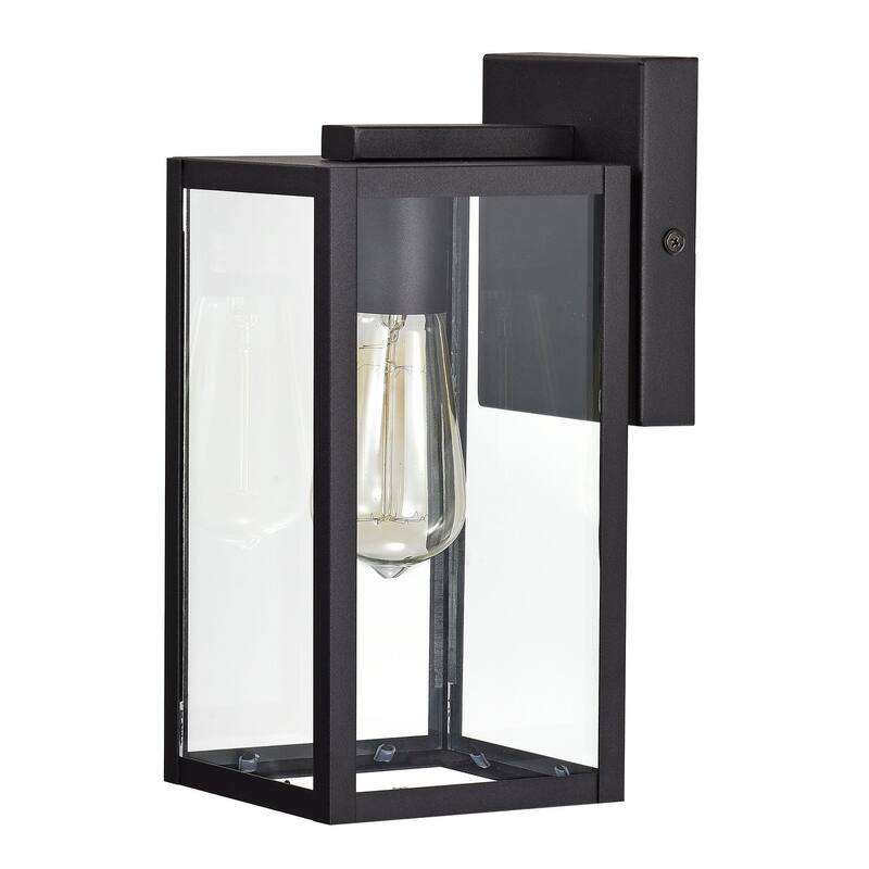 Arberry 1 Light Rust Outdoor Wall Lantern Sconce Light - 11" H x 5" W x 6.25" D 