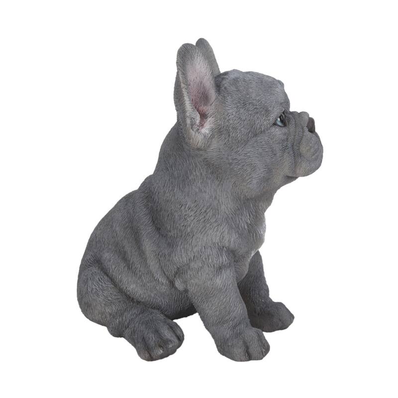 6.25" Sitting French Bulldog Puppy Outdoor Garden Statue