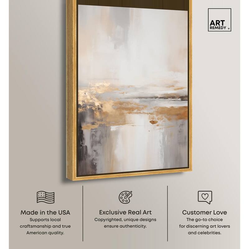 Gold Dust I Canvas by Art Remedy