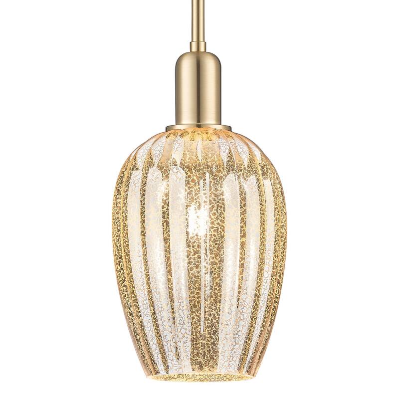 Innovations Lighting 716-1S-G457-6ME Preston 6" Wide Mini Pendant with - Champagne Bronze