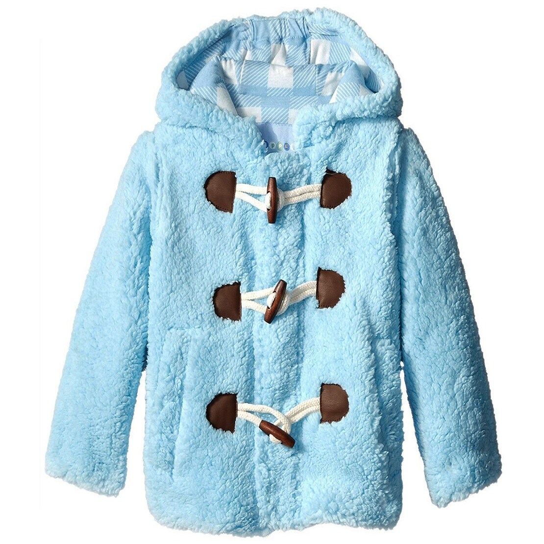 Shop Wippette Toddler Boys Hooded Knit Lined Plush Fleece Puffer