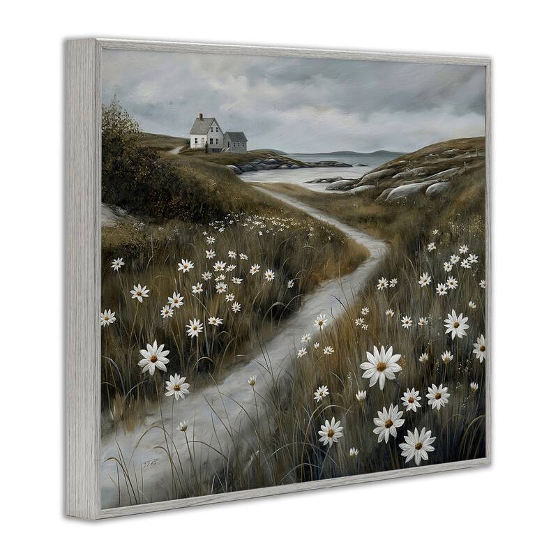 Stupell Serene Coastal Cottage Path Framed Giclee Art Design By Imagine It Images