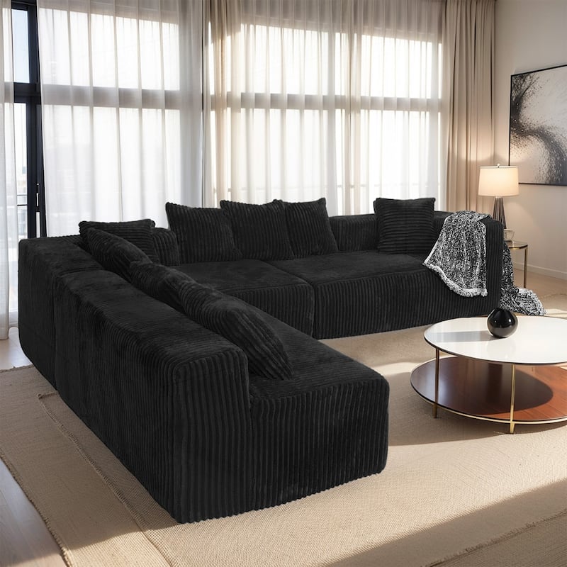 Versatile Modular Sofa with Reversible Design and Premium Fabric for Comfortable Living
