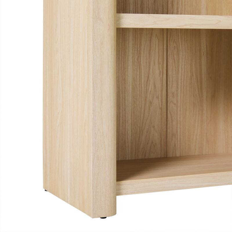 Walker Edison Modern Wood Open Bookshelf