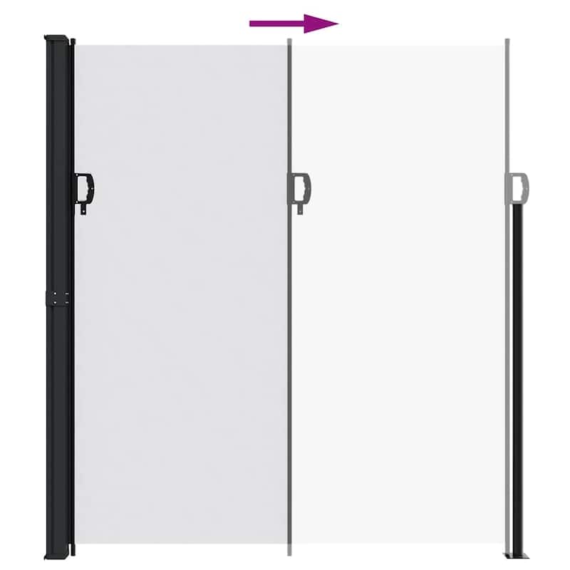 vidaXL Retractable Side Awning Patio Sun Shade Freestanding Privacy Screen