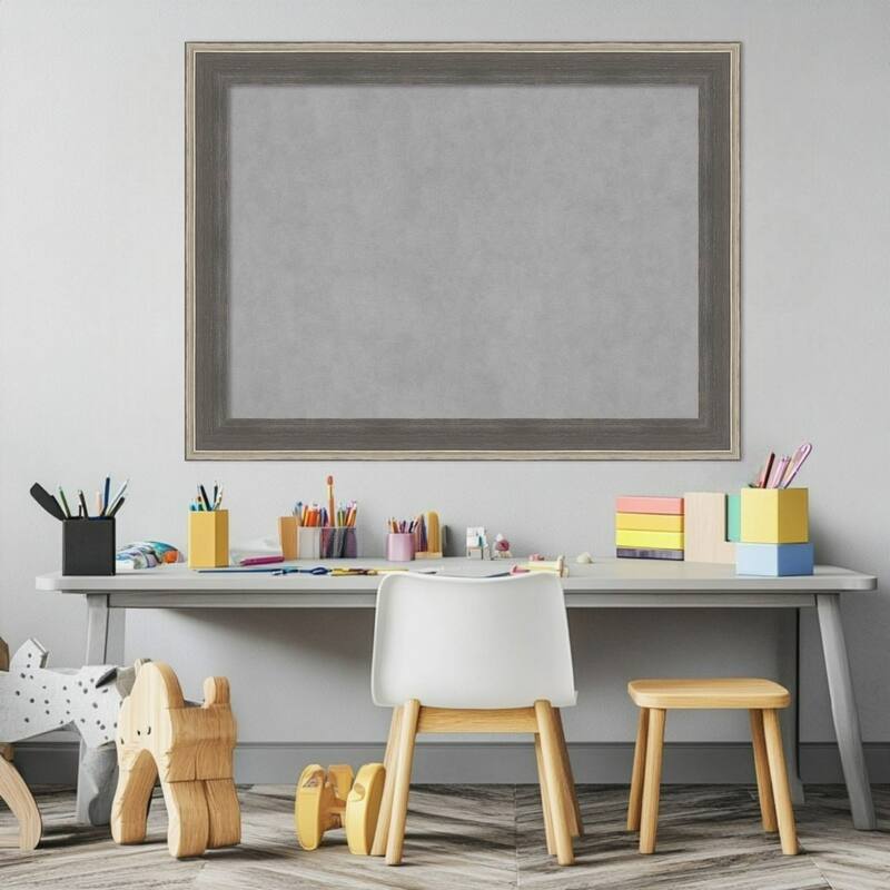 Amanti Art Cottage Grey Silver Framed