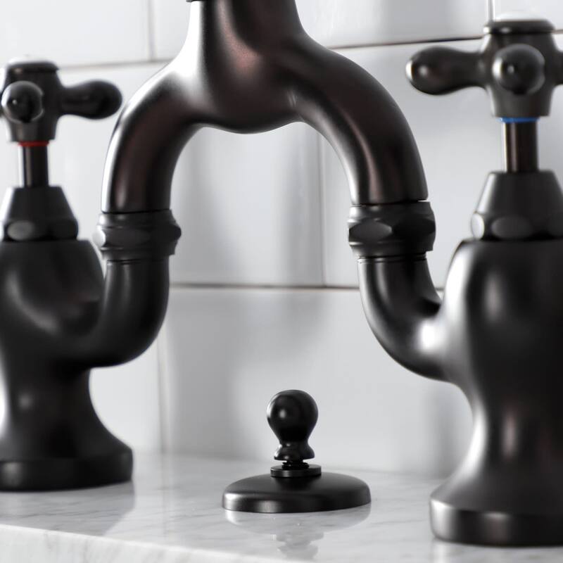 Kingston Brass KS799.AX English Country 1.2 GPM Bridge Bathroom Faucet