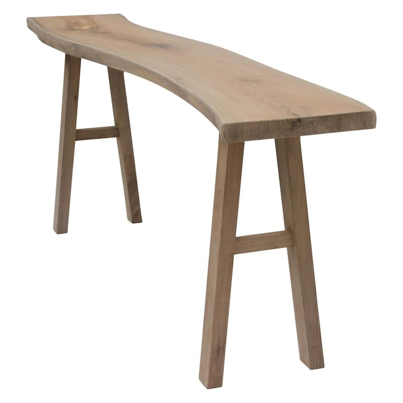 Artissance Live Edge Solid Walnut Wood Console Table, 78 Inch Wide, Natural Wood (Color & Size May Vary) - 78"W x 14"L x 31"H