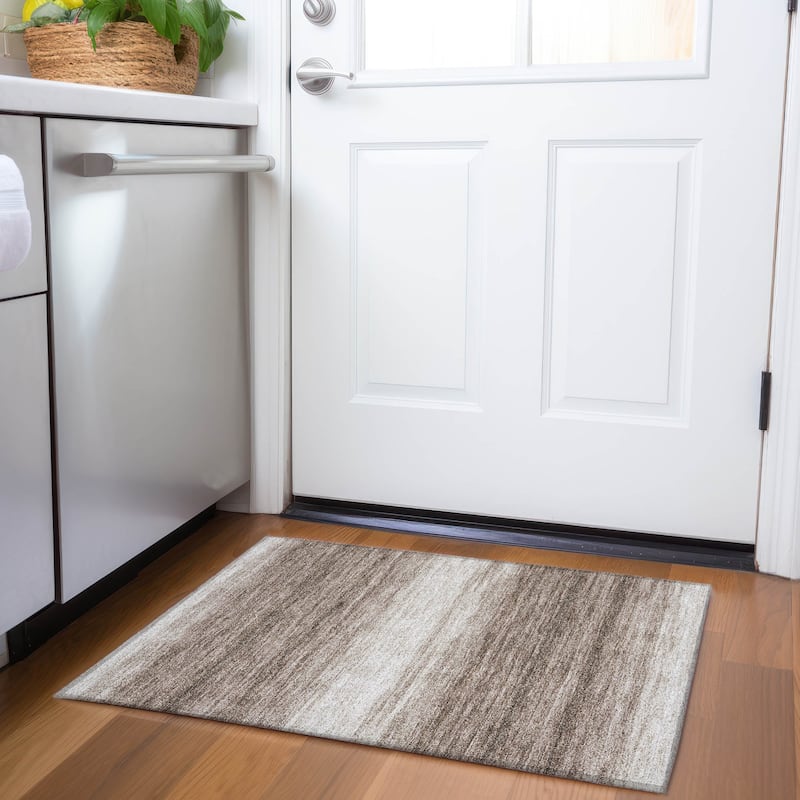 Premium Washable Super Soft Farmhouse Ombre Mayfield Rug - Brown - 1'8" x 2'6"