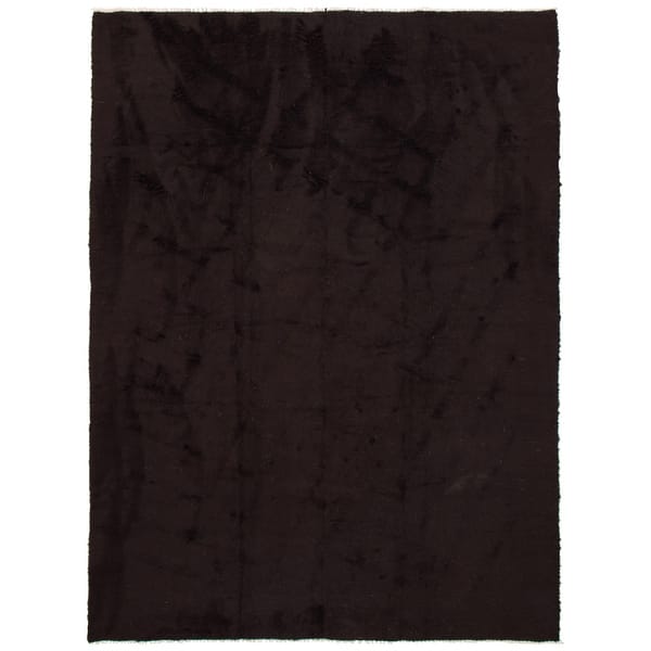 slide 1 of 9, ECARPETGALLERY Flat-Weave Eden Flokati Black Wool Rug - 8'8 x 11'8
