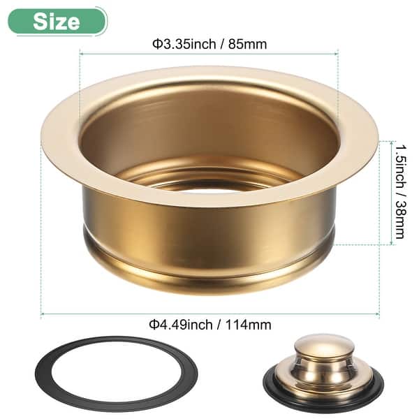 Universal Garbage Disposal Sink Flange Kitchen Replacement Parts - 3.5inch