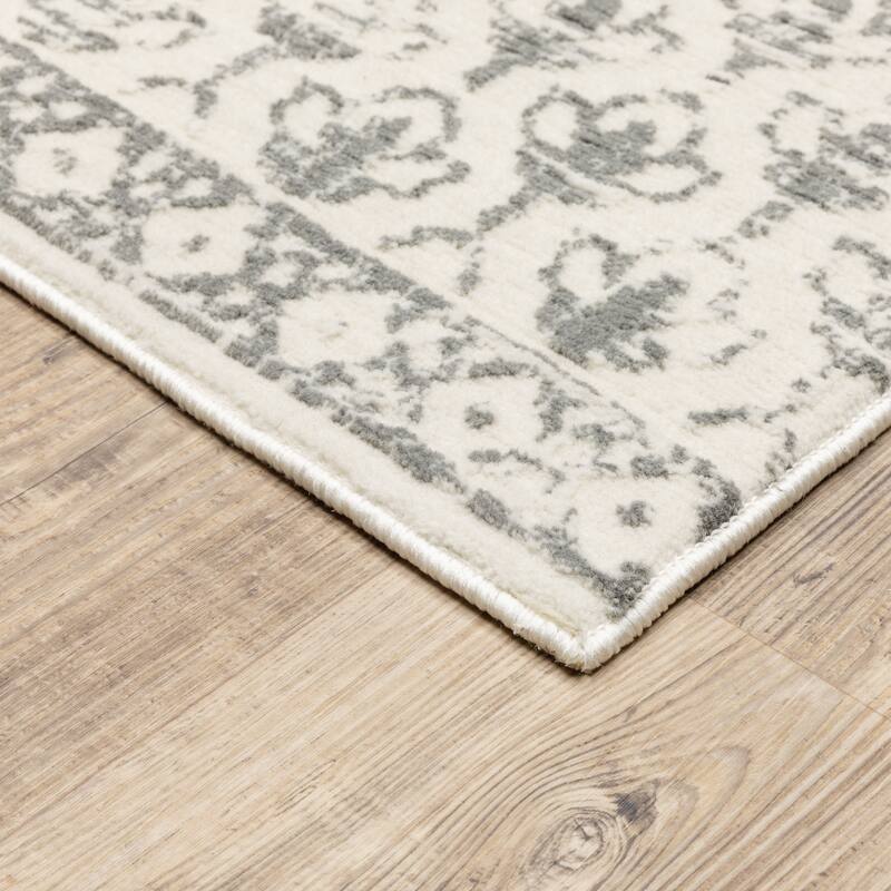 Style Haven Cosette Center Floral Medallion High-Low Pile Area Rug