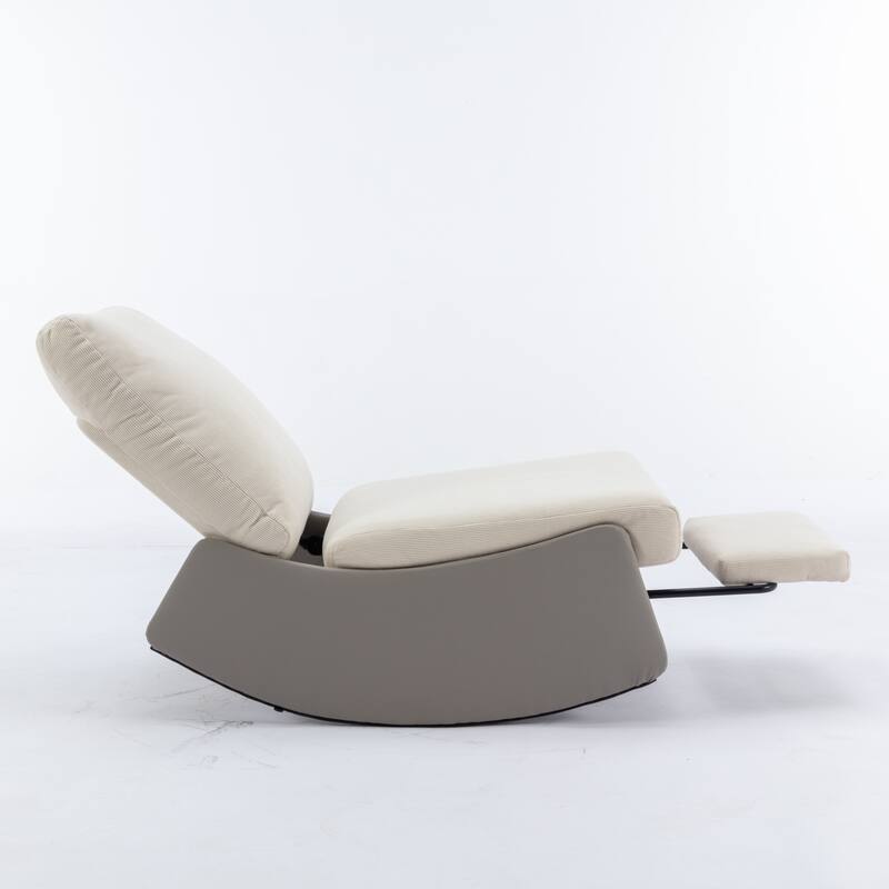GDFStudio Modern Rocking Chair Recliner with Footrest