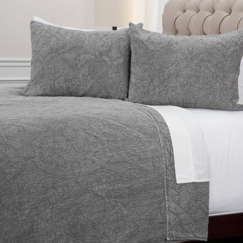 Anthony Cotton Sham in Gray