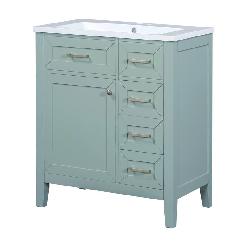 30" Bathroom Vanity with Solid Frame and MDF Board