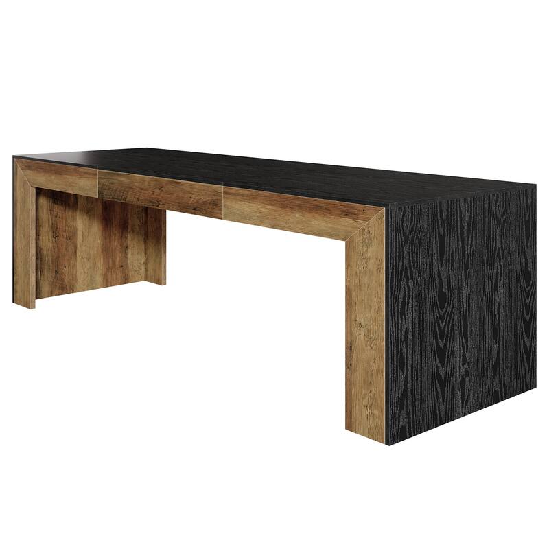 78.7" Conference Table, Wood Office Meeting Table, Boardroom Seminar Business