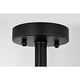 preview thumbnail 10 of 9, Lucina Semi Flush Mount Ceiling Light Matte Black Finish 3-Light - N/A