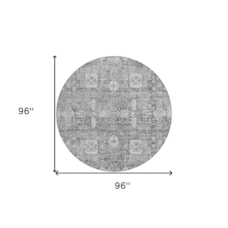 HomeRoots Oriental Transitional Rectangle Outdoor Rug