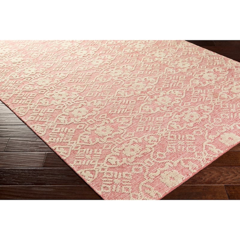 Hand-Knotted Forbach Wool/Cotton Area Rug