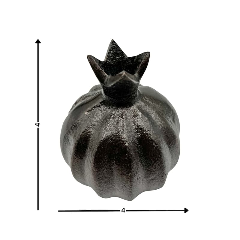 6 Inch Tall Decorative Handmade Aluminum Pomegranate Flower Vase