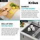 preview thumbnail 22 of 137, KRAUS Kore Workstation Drop-In Stainless Steel Kitchen Sink