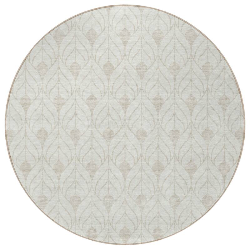 HomeRoots Geometric Transitional Rectangle Outdoor Rug